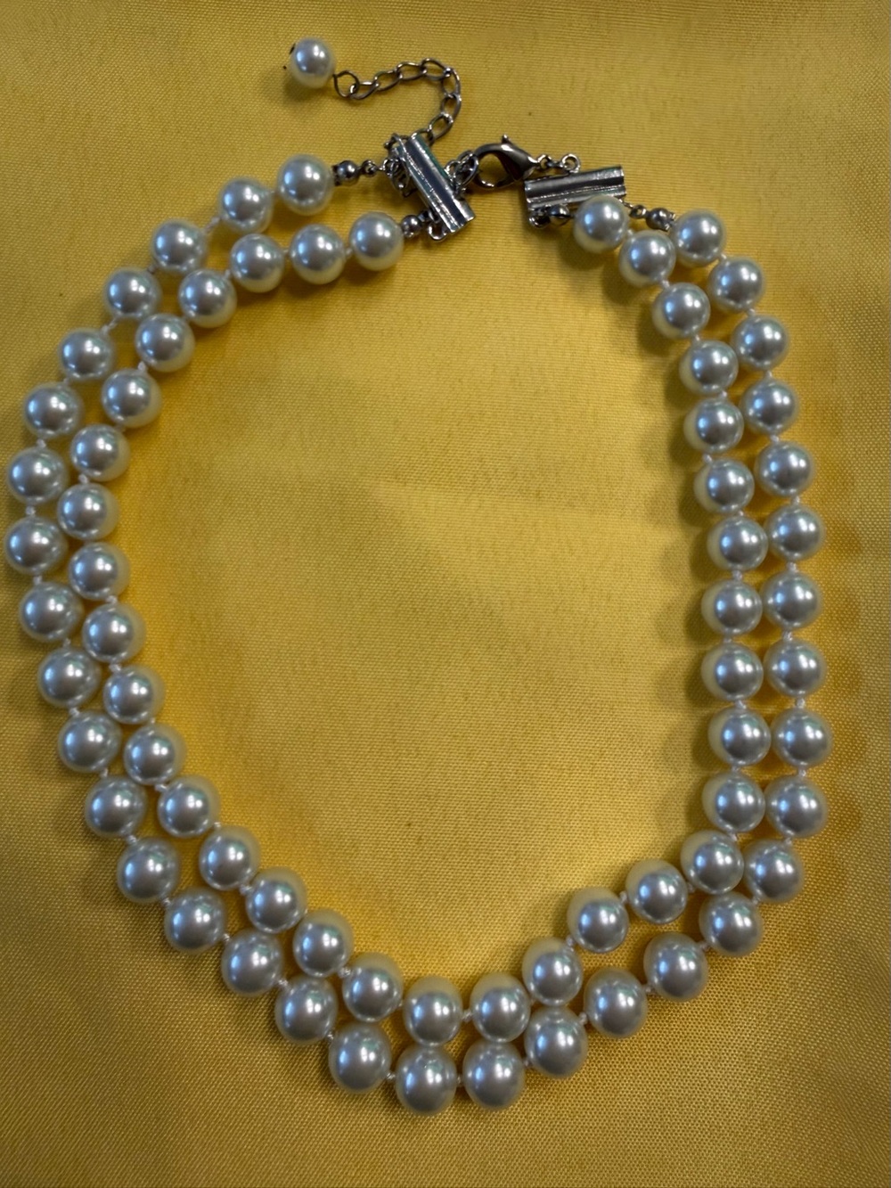 Park Lane Double-Strand White Pearl Necklace
